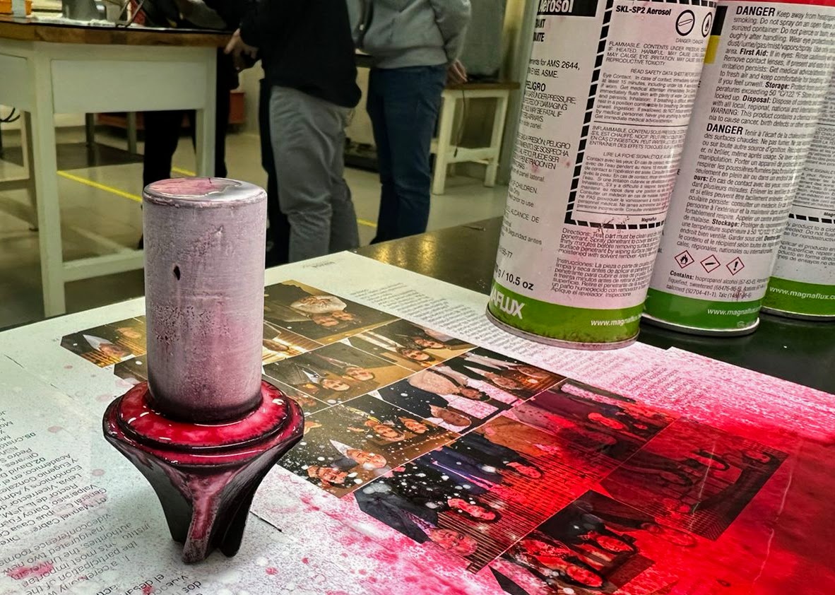 Ensayo tintas penetrantes